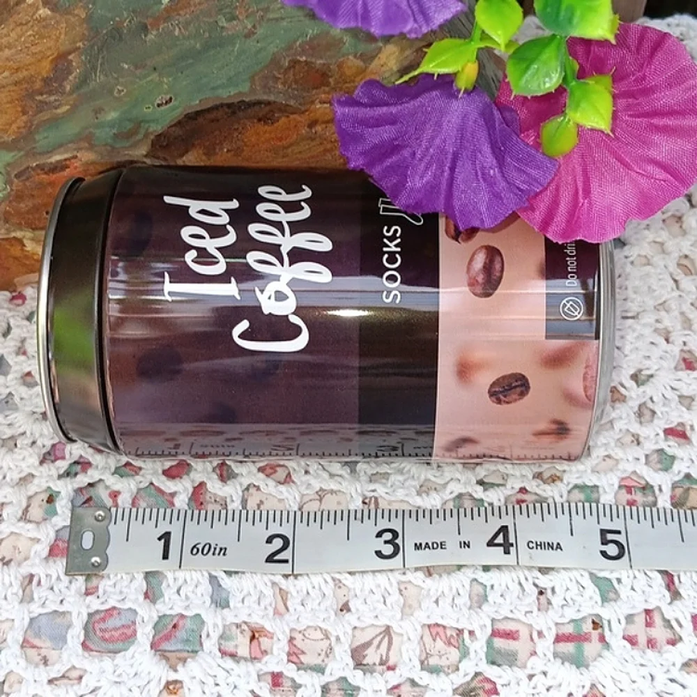 🆕️LAST 1🎉ICED COFFEE NOVELTY COLORFUL UNIQUE SOCKS/ 1 SET IN COFFEE 